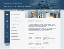 Tablet Screenshot of dr-pollmann.de